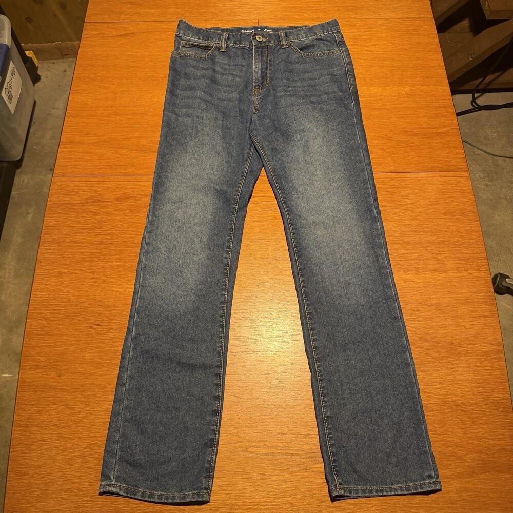 Old Navy Skinny Jeans Built In Tough Blue Denim Women’s Size 18 Mid Rise 30x30